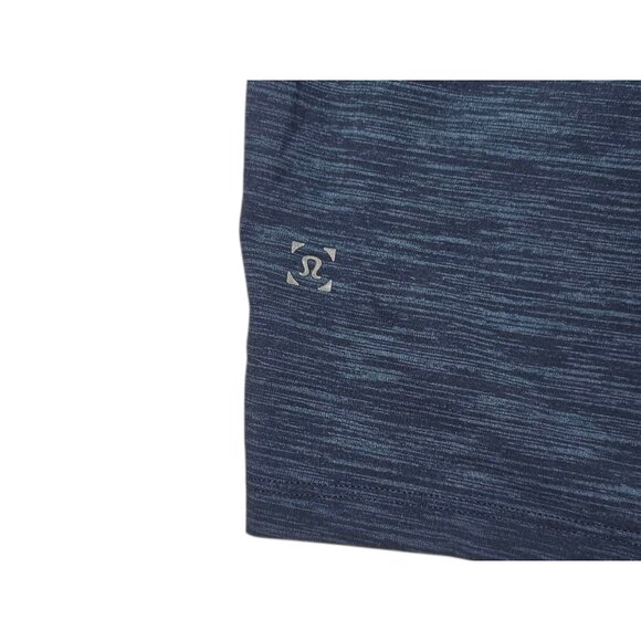 Lululemon T.H.E. Short Lined Men's XL Heatheres Blue Drawstring Athletic Shorts - Picture 4 of 12